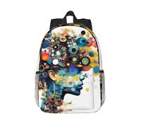 YIJIAYUN Sac à dos léger en sergé hydrofuge avec intelligence artificielle et impression cerveau, sac à dos pour ordinateur portable, pour adolescent, 15 pouces