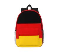 YIJIAYUN Sac à dos léger en sergé imperméable imprimé drapeau allemand pour ordinateur portable 15 pouces
