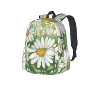 YIJIAYUN Sac à dos léger et spacieux avec imprimé marguerites et sangles réglables pour l'école ou les voyages
