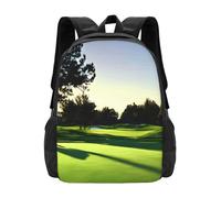 YIJIAYUN Sac à dos tendance et léger avec imprimé parcours de golf de grande capacité pour aller à l'école tourisme 41,9 cm