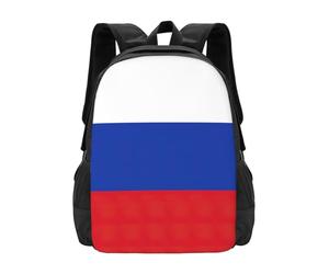 YIJIAYUN Sac à dos tendance et léger imprimé drapeau russe grande capacité pour aller à l'école tourisme 41,9 cm