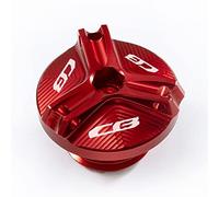 YIJIEBAO Ajustement for CB650R CB400 CB500X CB500F CB300R CB190R CB650F CB1000R CB1100 bouchon d'huile moteur boulon bouchon de remplissage de carburant pièces de Protection Accessoires(CB red)