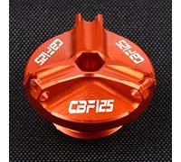 YIJIEBAO Ajustement for CBF125 CBF 125 2008-2015 2009 2010 2011 2012 2013 2014 moto CNC M20 * 2.5 moteur filtre à huile tasse bouchon vis de couverture Accessoires(Orange)