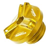 YIJIEBAO Ajustement for CBR 600F CBR-600F 2011 2012 2013 moto moteur filtre à huile tasse bouchon couvercle vis moto bouchon de remplissage d'huile partie CBR600F Accessoires(Gold)