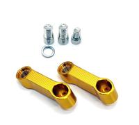 YIJIEBAO Ajustement for DUCATI Monster 696 796 795 821 848 1100 universel 10mm rétroviseurs de moto Extension Riser adaptateur d'extension Extension de montage(Gold)