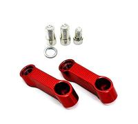 YIJIEBAO Ajustement for DUCATI Monster 696 796 795 821 848 1100 universel 10mm rétroviseurs de moto Extension Riser adaptateur d'extension Extension de montage(Red)