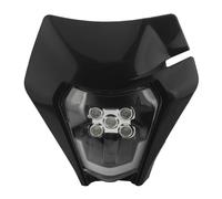 YIJIEBAO Ajustement for KTM plaque de phare LED moto Enduro carénage EXC MX SX mèche phare saleté vélo pièces Supermoto Motocross Enduro masque Abat-jour pour indicateur de moto (Size : Black Light)