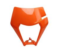 YIJIEBAO Ajustement for KTM plaque de phare LED moto Enduro carénage EXC MX SX mèche phare saleté vélo pièces Supermoto Motocross Enduro masque Abat-jour pour indicateur de moto (Size : Orange Cover