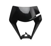 YIJIEBAO Ajustement for KTM plaque de phare LED moto Enduro carénage EXC MX SX mèche phare saleté vélo pièces Supermoto Motocross Enduro masque Abat-jour pour indicateur de moto (Size : Black Cover f