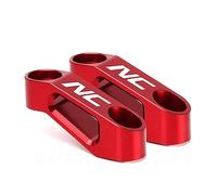 YIJIEBAO Ajustement for NC 750 X NC700 NC700X NC750S CB650F CTX700 NC750X Ombre 600 1100 ST 1300 Rétroviseur Extension Riser Extension de montage(Red NC)