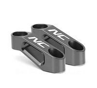 YIJIEBAO Ajustement for NC 750 X NC700 NC700X NC750S CB650F CTX700 NC750X Ombre 600 1100 ST 1300 Rétroviseur Extension Riser Extension de montage(Grey NC)