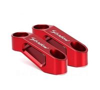 YIJIEBAO Ajustement for NC 750 X NC700 NC700X NC750S CB650F CTX700 NC750X Ombre 600 1100 ST 1300 Rétroviseur Extension Riser Extension de montage(Red shadow)
