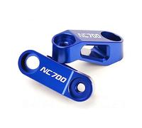 YIJIEBAO Ajustement for NC 750 X NC700 NC700X NC750S CB650F CTX700 NC750X Ombre 600 1100 ST 1300 Rétroviseur Extension Riser Extension de montage(Blue NC700)