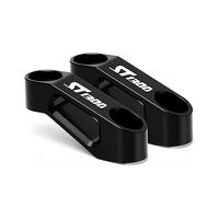 YIJIEBAO Ajustement for NC 750 X NC700 NC700X NC750S CB650F CTX700 NC750X Ombre 600 1100 ST 1300 Rétroviseur Extension Riser Extension de montage(Black ST1300)