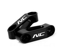 YIJIEBAO Ajustement for NC 750 X NC700 NC700X NC750S CB650F CTX700 NC750X Ombre 600 1100 ST 1300 Rétroviseur Extension Riser Extension de montage(Black NC)
