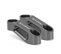 YIJIEBAO Ajustement for NC 750 X NC700 NC700X NC750S CB650F CTX700 NC750X Ombre 600 1100 ST 1300 Rétroviseur Extension Riser Extension de montage(Grey shadow)