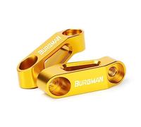 YIJIEBAO Ajustement for Suzuki Burgman AN125 AN200 AN400 AN650 Bandit 400 600 650 1200 1250 1250S Bandit650 Rétroviseur Support D'extension Riser Extension de montage(Gold Burgman)