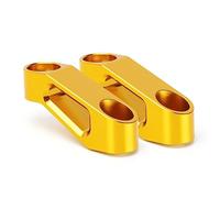 YIJIEBAO Ajustement for Suzuki Burgman AN125 AN200 AN400 AN650 Bandit 400 600 650 1200 1250 1250S Bandit650 Rétroviseur Support D'extension Riser Extension de montage(Gold no logo)