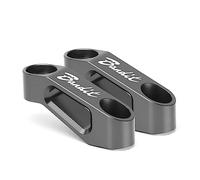 YIJIEBAO Ajustement for Suzuki Burgman AN125 AN200 AN400 AN650 Bandit 400 600 650 1200 1250 1250S Bandit650 Rétroviseur Support D'extension Riser Extension de montage(Grey Bandit)