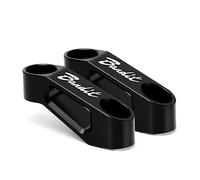 YIJIEBAO Ajustement for Suzuki Burgman AN125 AN200 AN400 AN650 Bandit 400 600 650 1200 1250 1250S Bandit650 Rétroviseur Support D'extension Riser Extension de montage(Black Bandit)