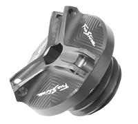 YIJIEBAO Ajustement for VTR1000F Firestorm 1997-2006 1998 1999 2000 2001 2002 moto M20 * 2.5 CNC moteur filtre à huile tasse bouchon couvercle vis Accessoires(Gray)