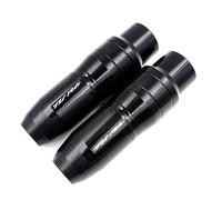 YIJIEBAO Ajustement For YAMAHA YZF-R6 YZFR6 YZF R6 Moto Accessoires CNC Cadre Crash Pads Échappement Curseurs Crash Protecteur Avec Logo Curseurs de cadre(Black)