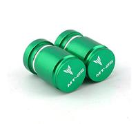 YIJIEBAO avec Logo Moto CNC Accessoires en Aluminium Roue Pneu Valve Couvercle de Capuchon de Tige adapté for Yamaha MT25 MT-25 spécifications 2015-2021 2022 2023(Green)