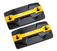 YIJIEBAO Couvercle de maître-Cylindre de Frein Avant CNC, Accessoire de Moto adapté for Bandit S650 600 650 1200 1250 1250S GSF 1250, Bouchon de réservoir de Fluide Accessoires(2pcs Gold)