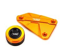 YIJIEBAO Couvercle de réservoir de Liquide de Frein arrière et Avant, Accessoires de Moto adaptés for KTM 890 Adventure R Duke 790 Duke 890 ADV Accessoires(2(790 Orange))