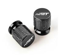 YIJIEBAO Lot de 2 Capuchons de Valve de Pneu de Moto en Aluminium CNC, Accessoires universels for BMW R Nine T 2014-2024(Black)