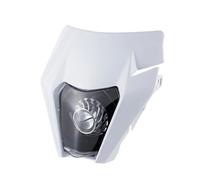 YIJIEBAO Phare LED de moto adapté for KTM EXC XC SX 125 250 300 350 450, plaque de phare à mèche ronde, accessoires de vélo Dit Supermotor Enduro Abat-jour pour indicateur de moto (Size : White)