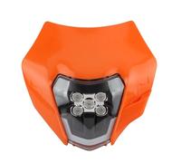 YIJIEBAO Plaque de phare LED for KTM EXC, Moto SX Duke 125 250 300 450, carénage de Moto, accessoires de Motocross Supermoto, Dirt Bike Enduro Abat-jour pour indicateur de moto (Size : B Orange)