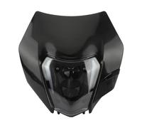 YIJIEBAO Plaque de phare LED for KTM EXC, Moto SX Duke 125 250 300 450, carénage de Moto, accessoires de Motocross Supermoto, Dirt Bike Enduro Abat-jour pour indicateur de moto (Size : E Black)