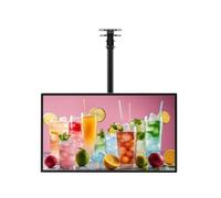 YIJIEHH Menu Rétro-éclairé LED pour Restaurant, LED Boîte À Lumière Publicitaire TV Ultra-Mince De Type Dessin, Écran D'affichage d'affiche Éclairé-Black Horizontal Screen||40x50cm