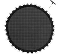 YIJIEHH Tapis de saut de rechange pour trampoline Ø 305 cm avec œillets 60/64, y compris extracteur de ressort et boucles de fixation cousues à 8 plis, compatible avec ressorts de 14 cm - 64 anneaux