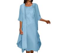 YIJOY Robe Bouffante Robe Portefeuille Courte Robe Femme Longue Robe Longue Femme ete Robe Bleu Marine cérémonie Robe Chemisier Fluide Robes Manche Longue Robe Longue Bordeaux Style bohème Chic
