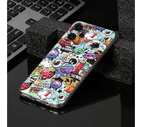 YiKaDa - Coque Compatible avec Redmi Note 12 5G & [2 Pièces] Protection d'écran en Verre Trempé, [Ultra Mince] Housse Souple TPU Silicone - Monstre Rougeoyant