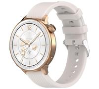 Yikamosi 18MM libération Rapide Silicone Souple Fermoir en acier inoxydable Remplacement Bracelet pour Femmes et Hommes Compatible avec Oneplus Watch 3 43MMKaki