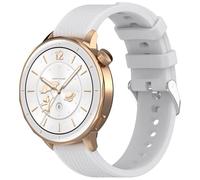 Yikamosi 18MM libération Rapide Silicone Souple Fermoir en acier inoxydable Remplacement Bracelet pour Femmes et Hommes Compatible avec Oneplus Watch 3 43MM,Gris