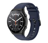 Yikamosi Bracelets Compatible avec Xiaomi Watch S1 Active,22MM libération Rapide Silicone Souple Fermoir en acier inoxydable Remplacement Bracelet pour Xiaomi Watch S1 Active,Bleu nuit