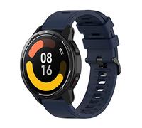 Yikamosi Bracelets Compatible avec Xiaomi Watch S1 Active,22MM libération Rapide Silicone Souple Fermoir en acier inoxydable Remplacement Bracelet pour Xiaomi Watch S1 Active/Watch Color,Bleu nuit