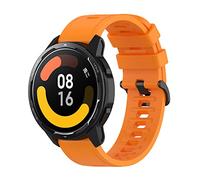 Yikamosi Bracelets Compatible avec Xiaomi Watch S1 Active,22MM libération Rapide Silicone Souple Fermoir en acier inoxydable Remplacement Bracelet pour Xiaomi Watch S1 Active/Watch Color,Orange
