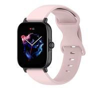 Yikamosi Compatible avec Amazfit Active Bracelets pour Femmes et Hommes,20MM libération Rapide Silicone Souple Fermoir en Acier Inoxydable Remplacement Bracelet pour Amazfit Active,Rose