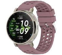 Yikamosi Compatible avec Amazfit Active3 Premium Bracelets pour Femmes et Hommes,20MM libération Rapide Silicone Souple Fermoir en acier inoxydable Remplacement Bracelet pour Active3 Premium,Violet