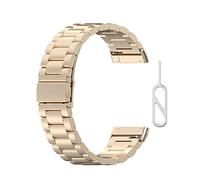 Yikamosi Compatible avec Fitbit Versa3 Bracelets/Sense Bracelets,libération Rapide Bracelet de Remplacement en Acier Inoxydable Bracelet réglable en métal pour Fitbit Versa3/Sense,Champagne Or