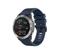 Yikamosi Compatible avec Garmin Fenix 6 Bracelets,22MM libération Rapide Silicone Souple Fermoir en Acier Inoxydable Remplacement Bracelet pour Garmin Fenix 6/Fenix 5/Fenix 5 Plus,Bleu Nuit