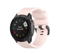 Yikamosi Compatible avec Garmin Fenix 6 Bracelets,22MM libération Rapide Silicone Souple Fermoir en Acier Inoxydable Remplacement Bracelet pour Garmin Fenix 6/Fenix 5/Fenix 5 Plus,Rose