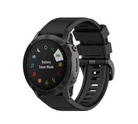 Yikamosi Compatible avec Garmin Fenix 6S Bracelets,20MM libération Rapide Silicone Souple Fermoir en Acier Inoxydable Remplacement Bracelet pour Garmin Fenix 6S/Fenix 5S/Fenix 5S Plus,Noir