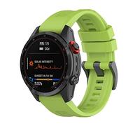 Yikamosi Compatible avec Garmin Fenix 7 Bracelets,22MM libération Rapide Silicone Souple Fermoir en acier inoxydable Remplacement Bracelet pour Garmin Fenix 7/EPIX Gen 2,Vert