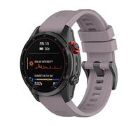 Yikamosi Compatible avec Garmin Fenix 7X Bracelets,26MM libération Rapide Silicone Souple Fermoir en acier inoxydable Remplacement Bracelet pour Garmin Fenix 7X/TACTIX 7,Violet